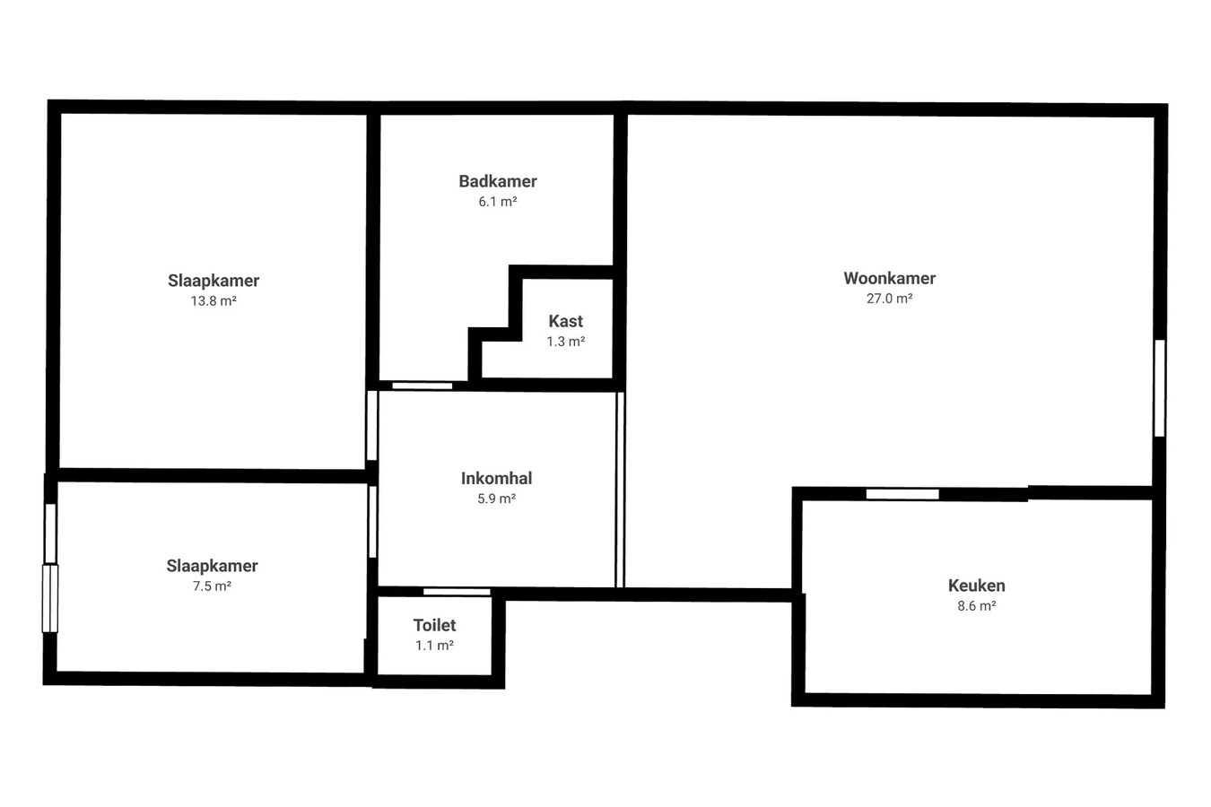 Instapklaar gelijkvloers met 2 slpks en garagebox 