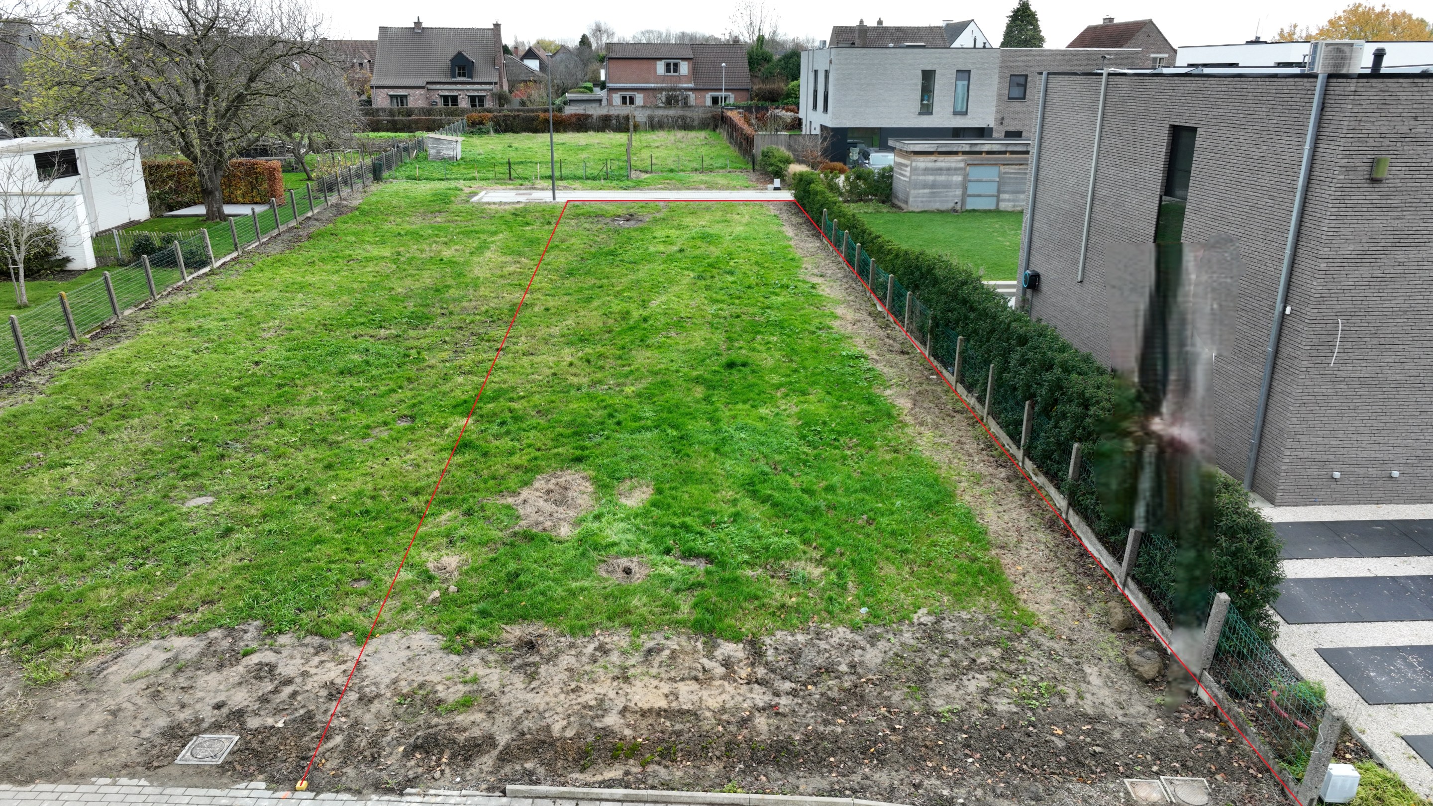 Bouwgrond voor halfopen bebouwing 