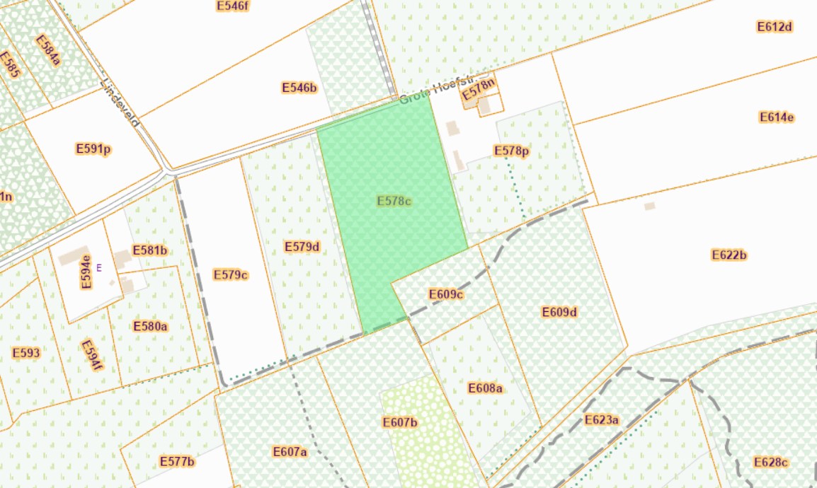 Perceel bosgrond van 1ha 35a 50ca 