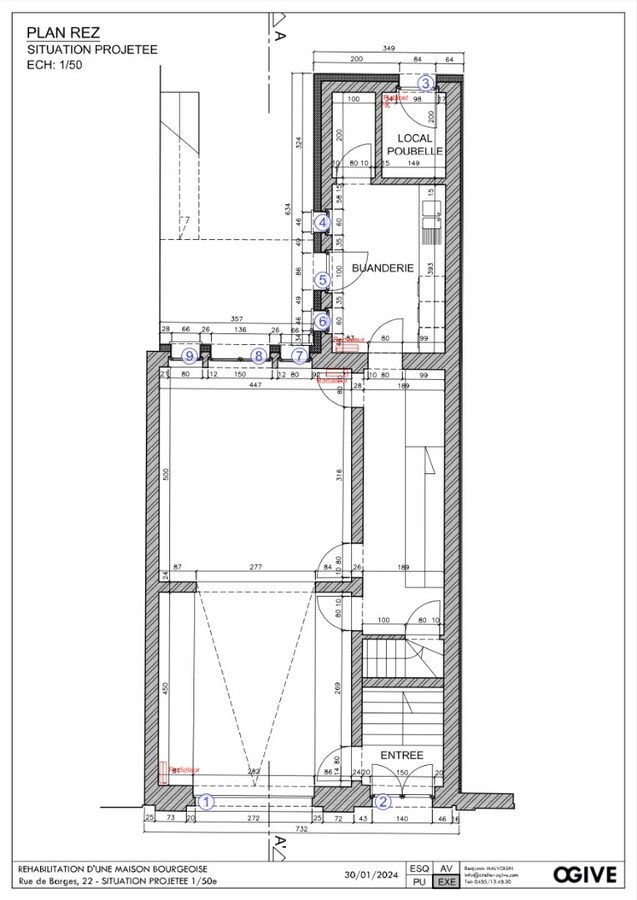 Maison de maître avec 5 chambres et jardin, idéale pour profession libérale ! 