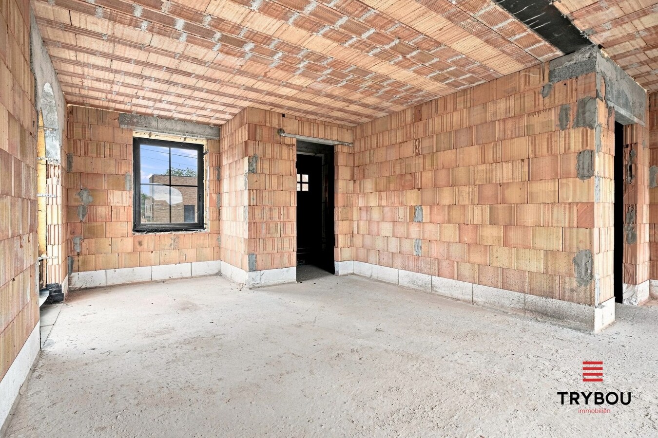 Ruime casco halfopen nieuwbouw met loods van 194m² in Merkem! 