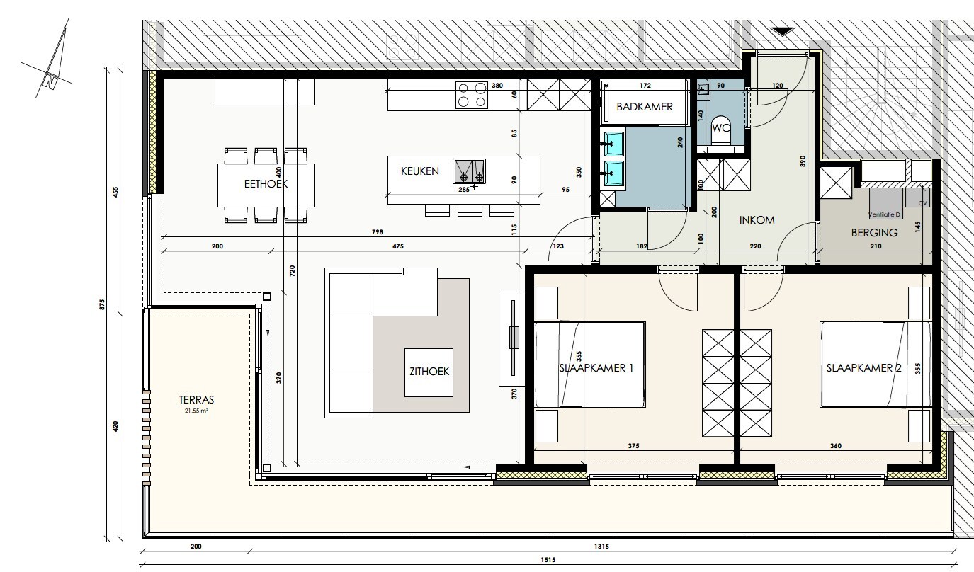 Prachtig modern nieuwbouwappartement in Wetteren 
