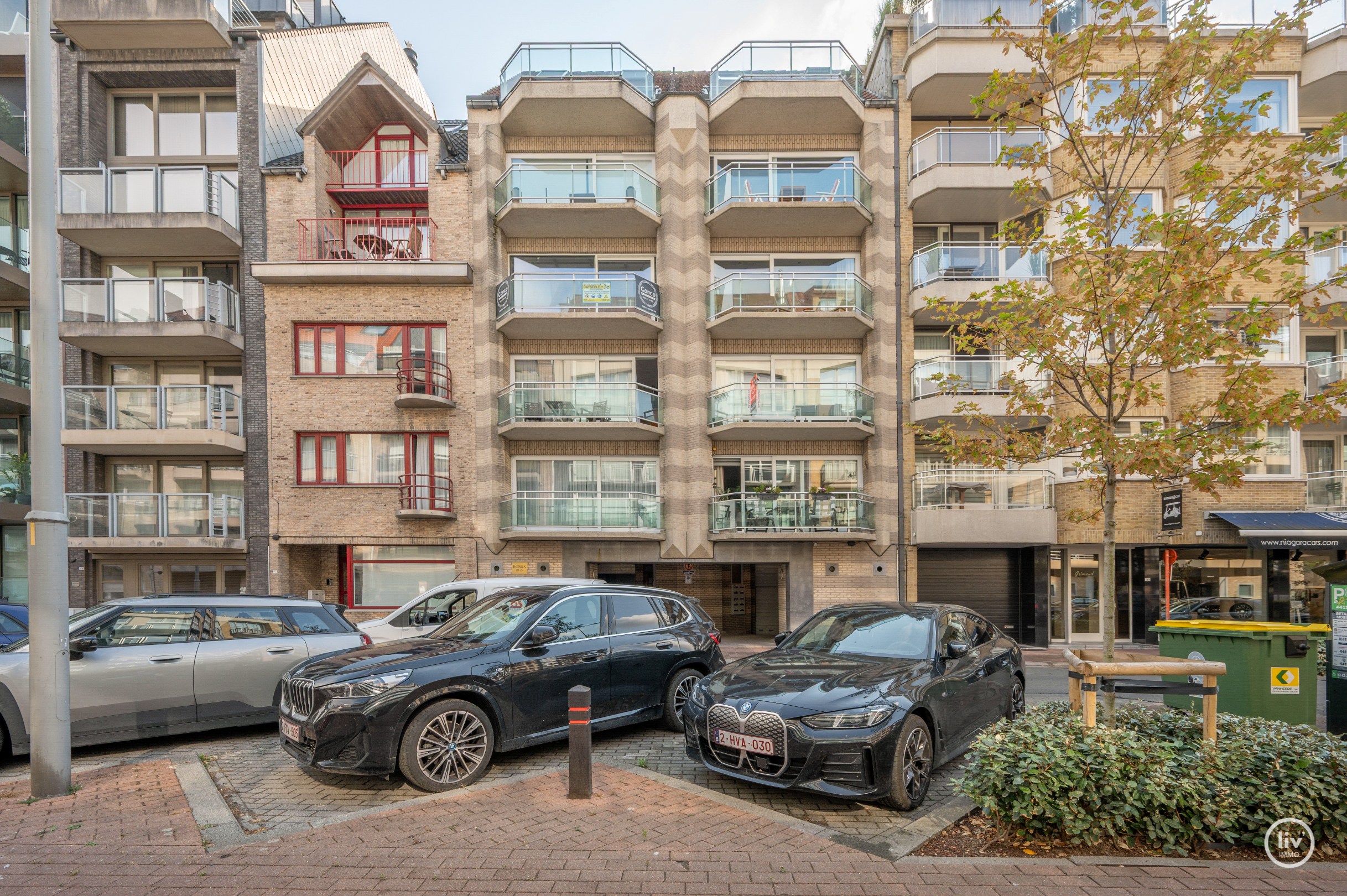 Appartement spacieux et agréable avec 2 chambres à coucher au centre de Knokke 