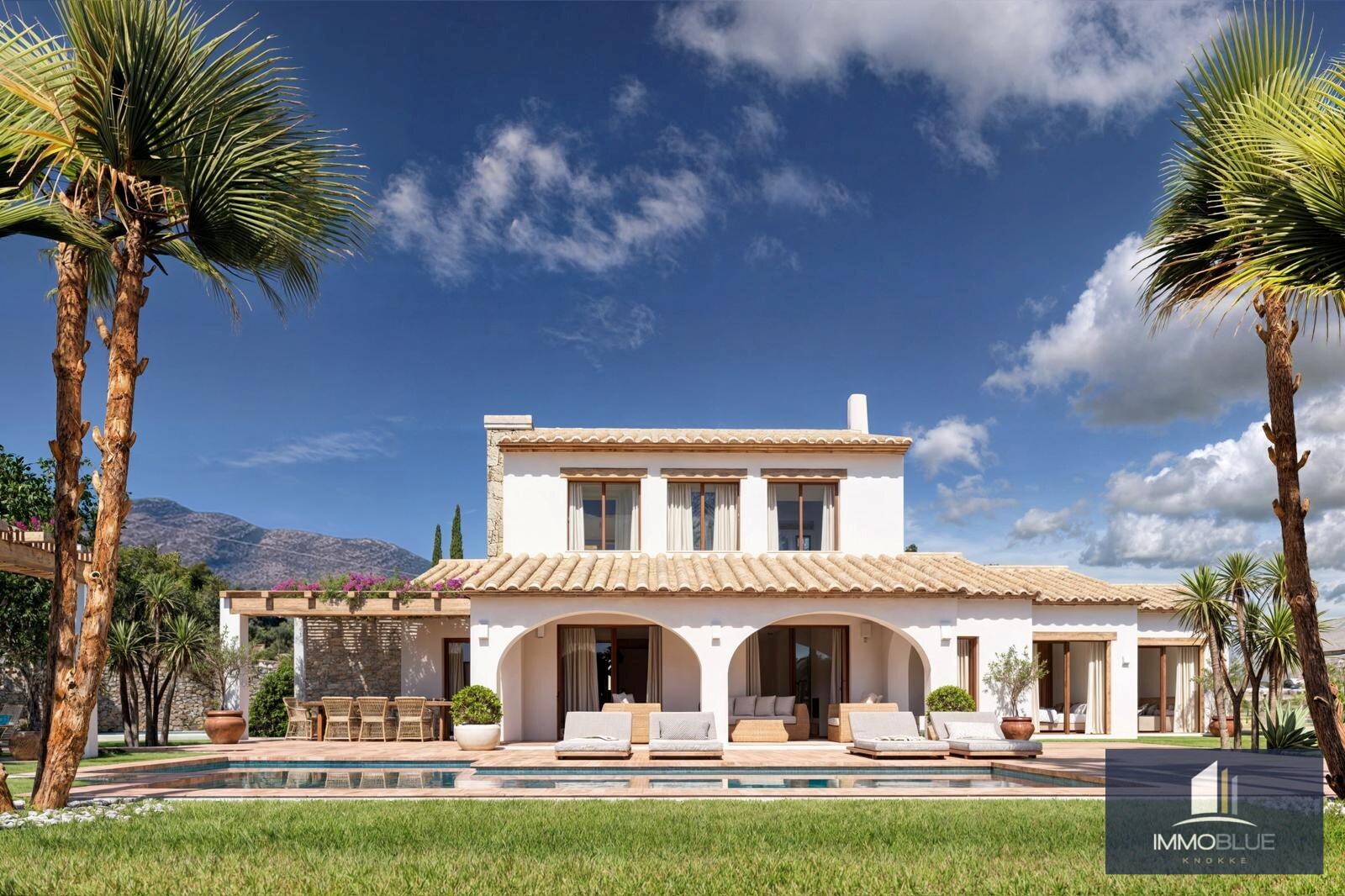 Villa Méditerranéenne avec Vue sur la Mer et les Montagnes 