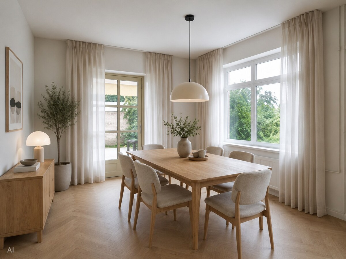 Vrijstaande woning met vijf slaapkamers, garage en royale tuin 