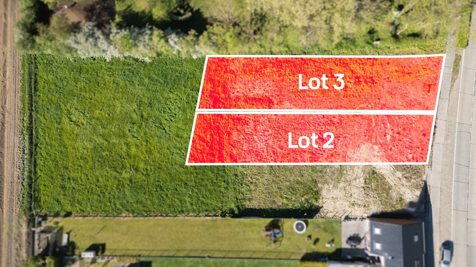 Bouwgrond Zonnebeekseweg Ieper - verschillende combinaties mogelijk 