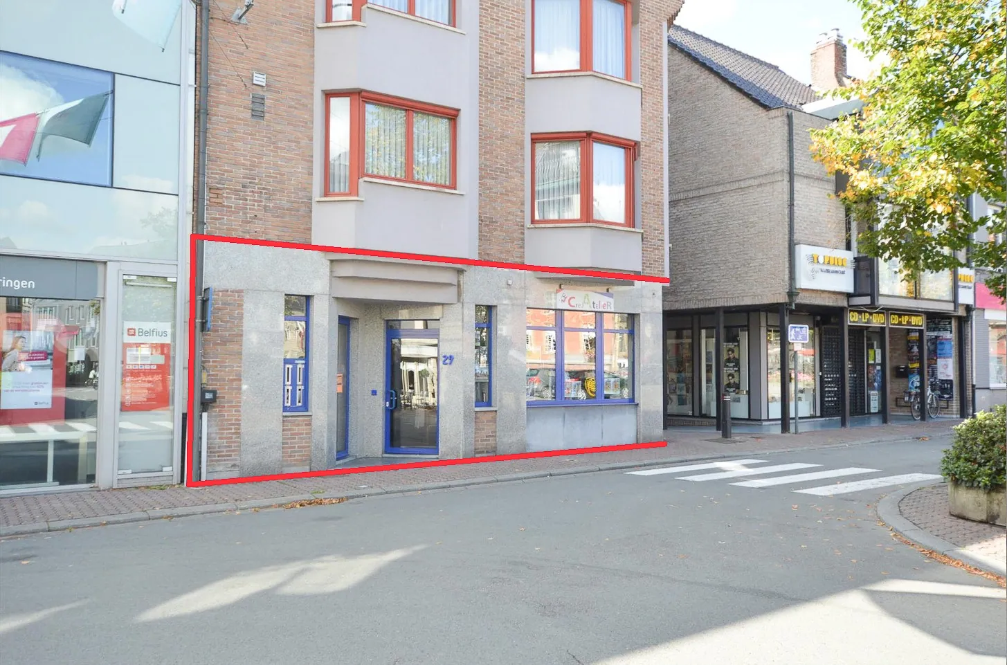 Handelspand met schitterende ligging op de markt van Torhout