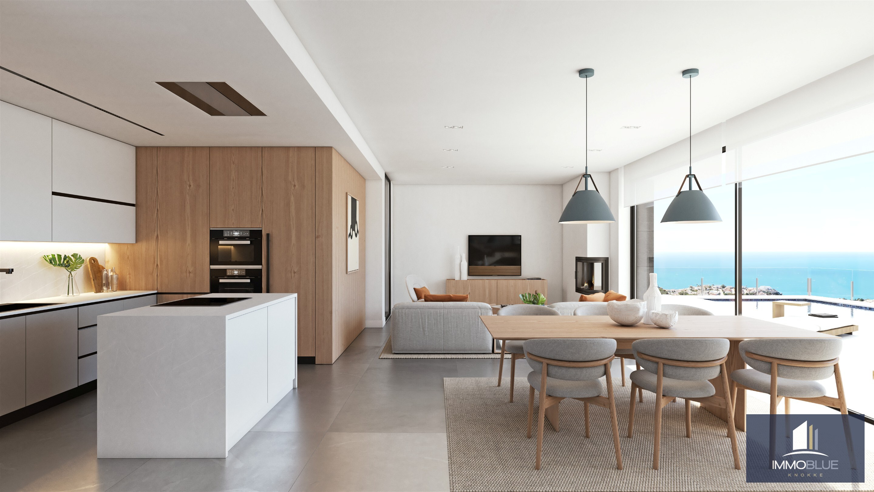 Villa contemporaine avec vue sur mer à Cumbre del Sol. 