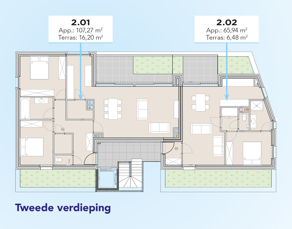 UITVERKOCHT - 8 nieuwbouwappartementen 