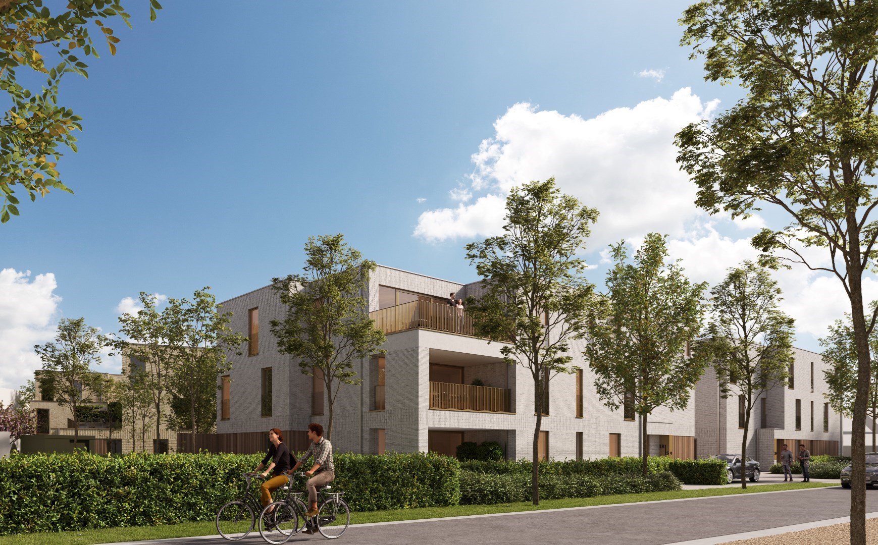 Nieuwbouwappartement met twee slaapkamers en terras van 17,6m² 