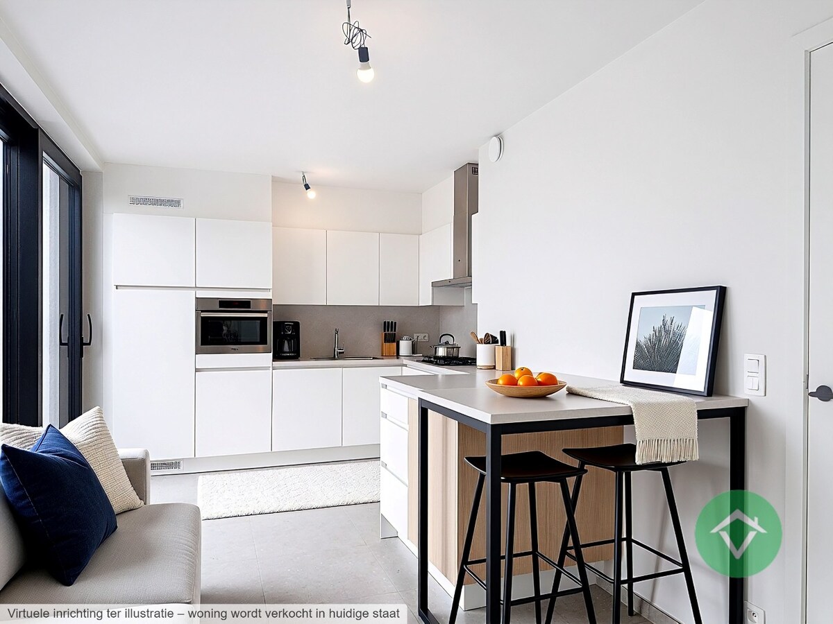 Uniek nieuwbouw appartement met 2 slaapkamers en veel zonlicht te Eernegem 