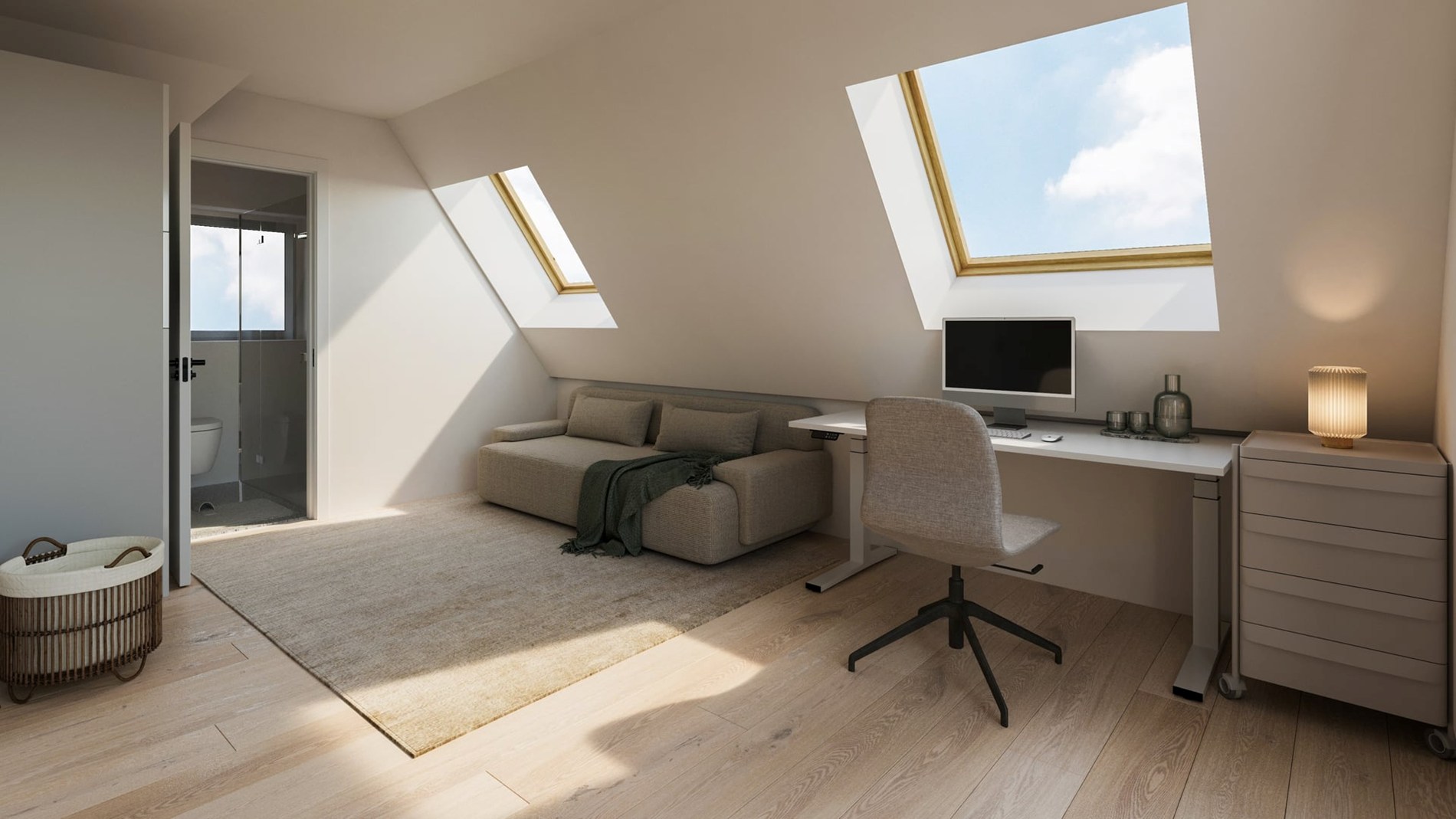 Volledig gerenoveerde en gemeubelde studentenkamer in een kleinschalige residentie! 