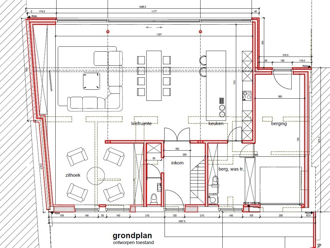Verder af te werken woning in Bellem 