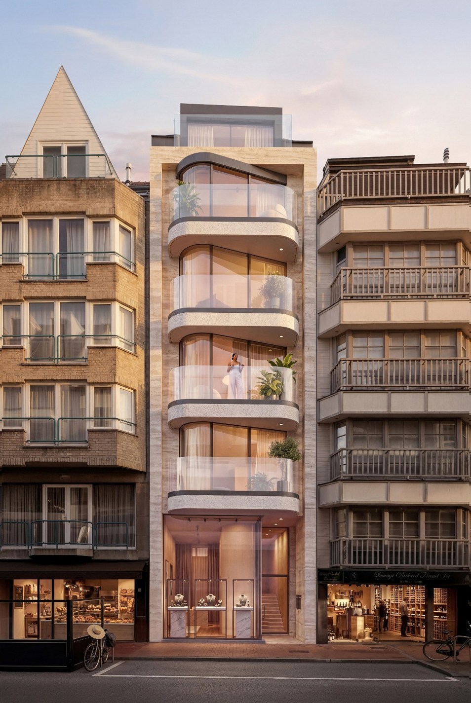Rés. FLOW - Magnifique projet de construction conçu par EL Architects près de la Place du Triangle. 