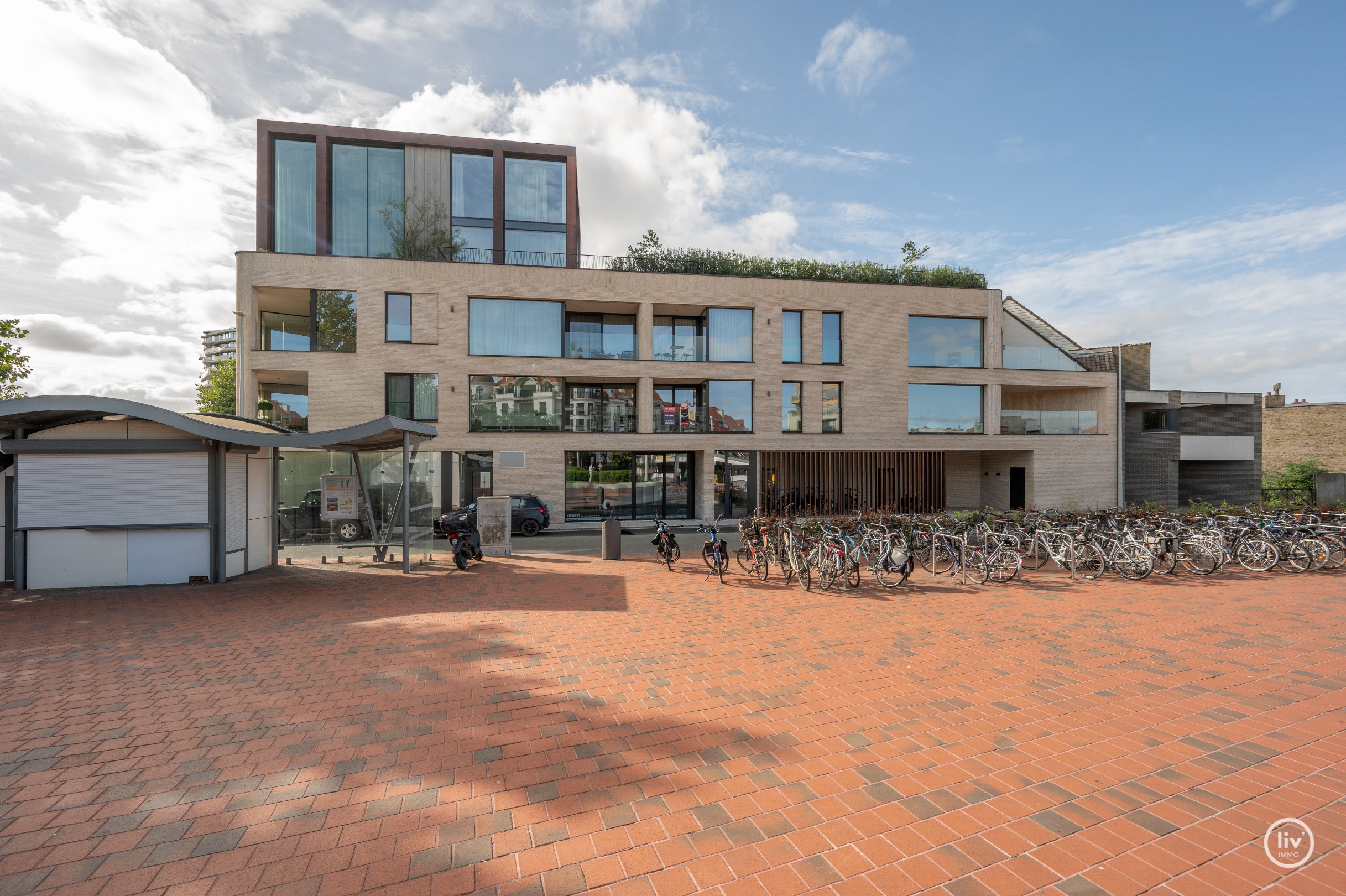 Nouvel appartement avec vue dégagée au centre de Knokke. 