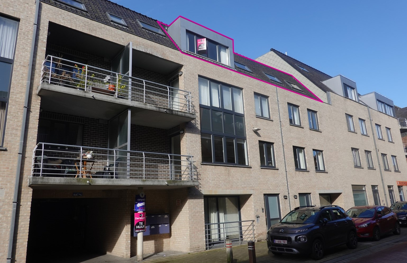 Zeer ruim dakappartement in het centrum van Gistel 