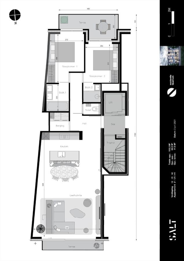 Nieuwbouwappartement in res. "Quantum" - Heist 