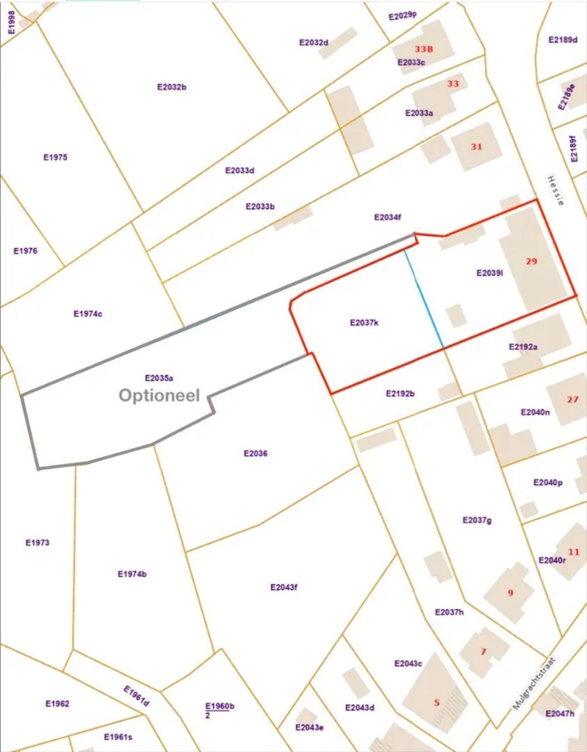 Bouwgrond met voorwaardelijke verkaveling voor 2 open bebouwingen te Mol 