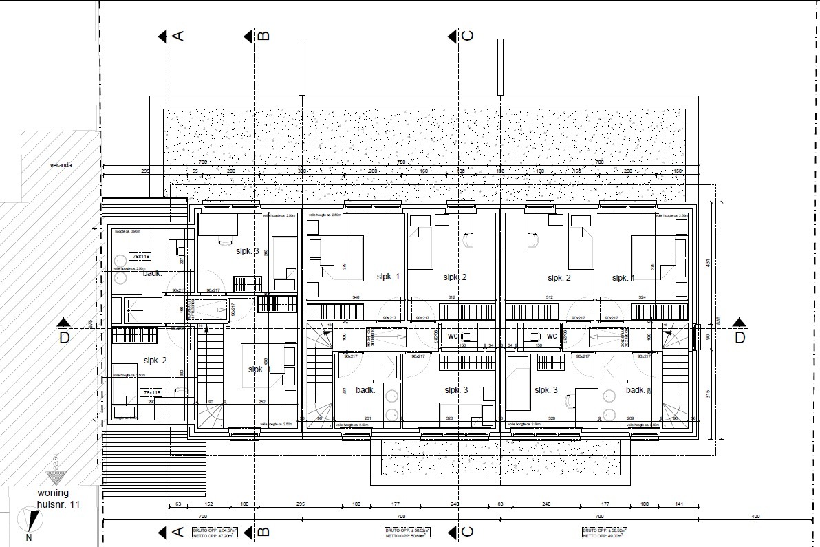 Rustig gelegen project met 3 woningen te Houthulst 