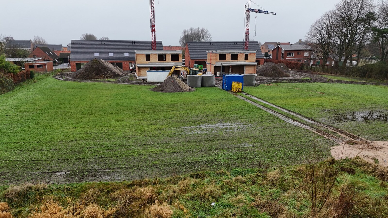 Rustig gelegen nieuwbouwwoning met 3 slaapkamers en prachtig zicht op de velden te Moere 