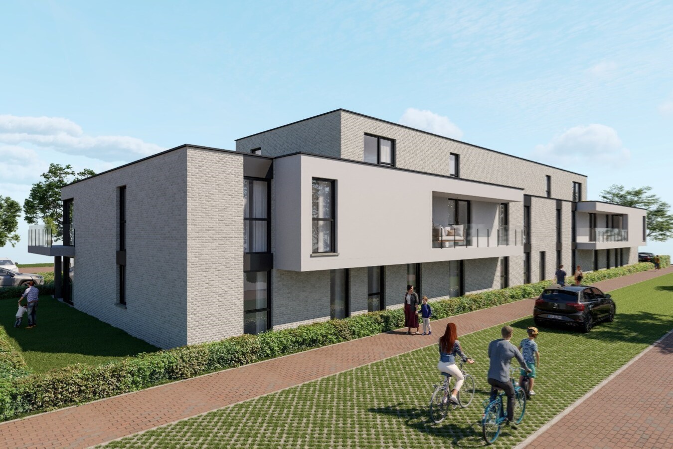 KNAP ARCHITECTURAAL WOONPROJECT IN HET CENTRUM VAN KERMT 
