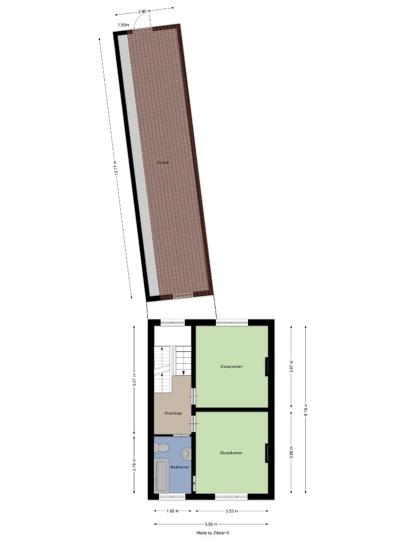 Ruime te renoveren woning met 3 slaapkamers in Lubbeek met doorgang langs het perceel van de buren. EPC: 736 KWH/m² 