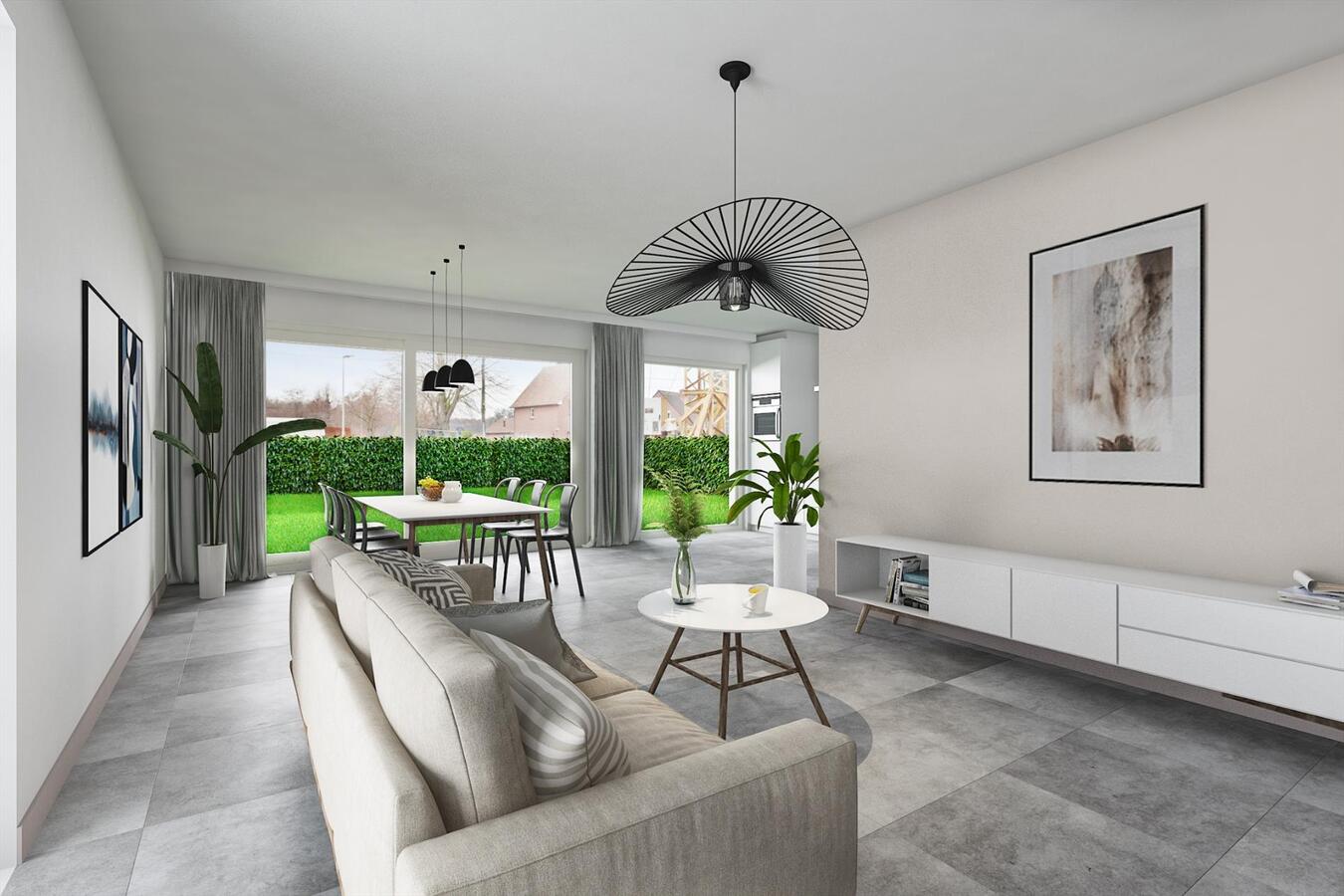 Prachtig appartementscomplex met 7 eenheden gelegen in het dorpscentrum van Opitter 