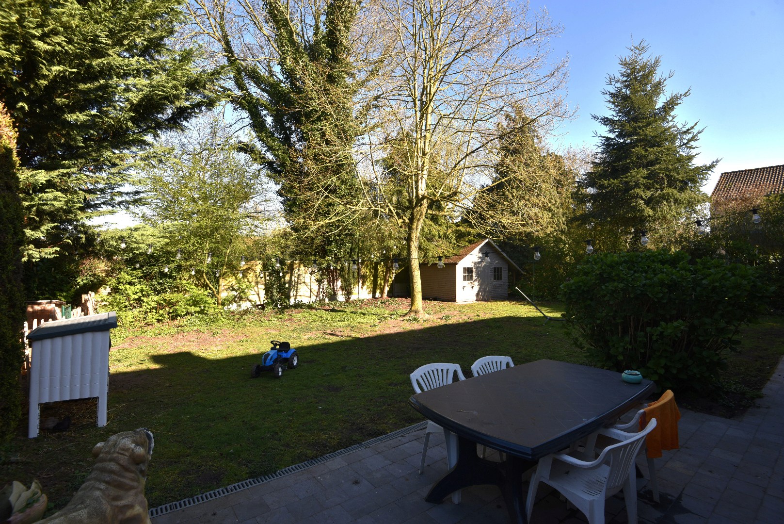 Open bebouwing met 3 slpks, dubbele garage en tuin te Eeklo 