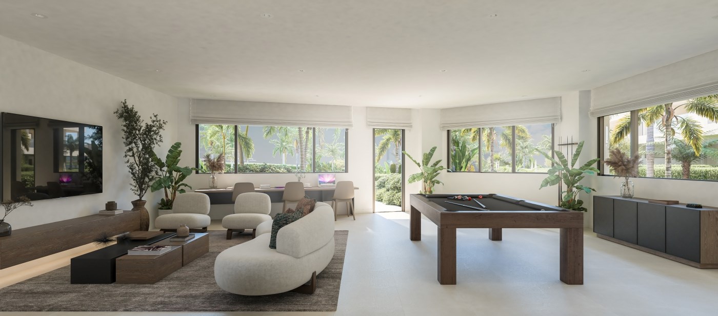 Idyllique, votre résidence exclusive dans un complexe hôtelier de charme avec de grands jardins, des piscines, un espace bien-être, des espaces de co-working et de yoga. 