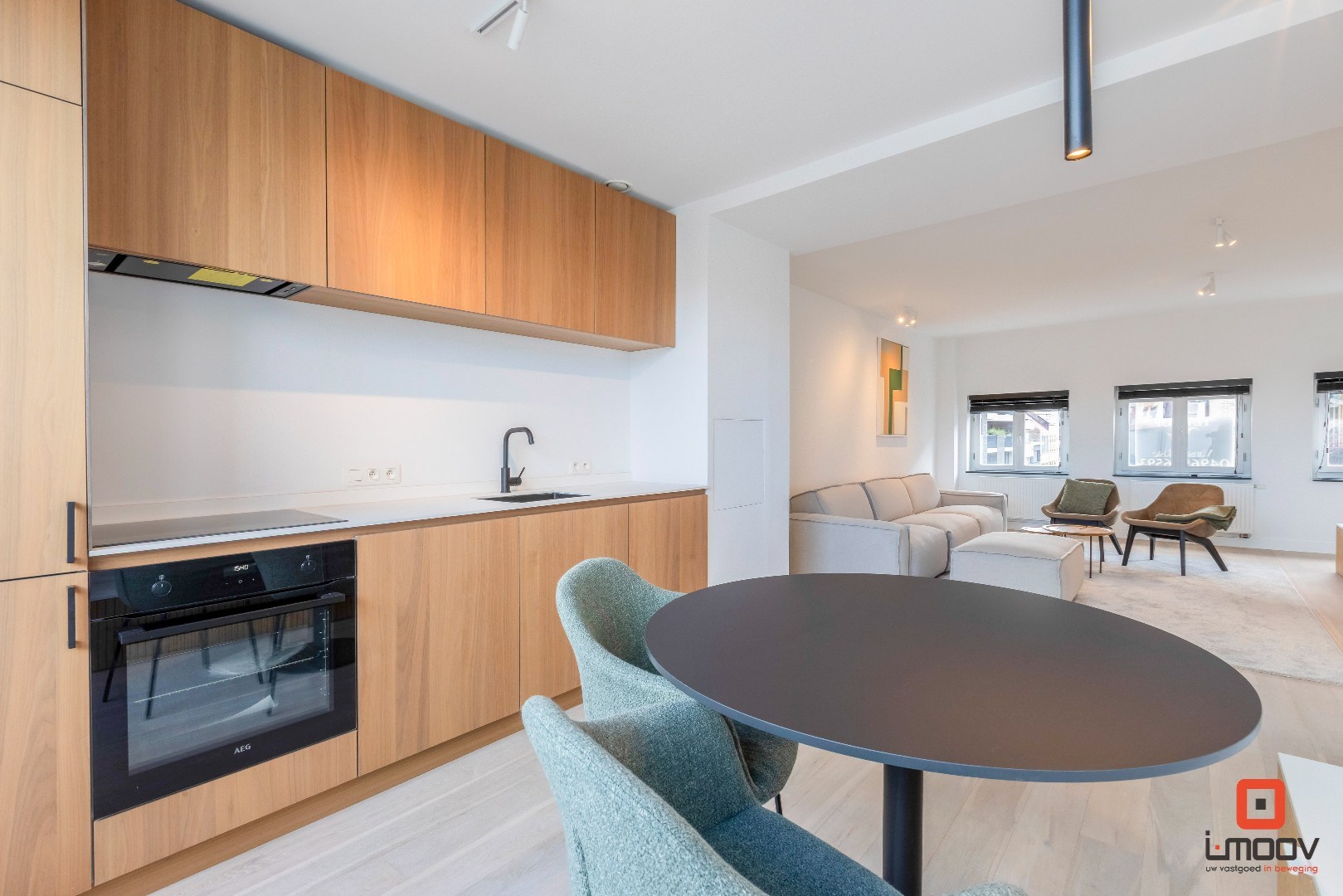 Luxueuze tweeslaapkamer duplex met terras en hoogwaardige afwerking in Oostende 