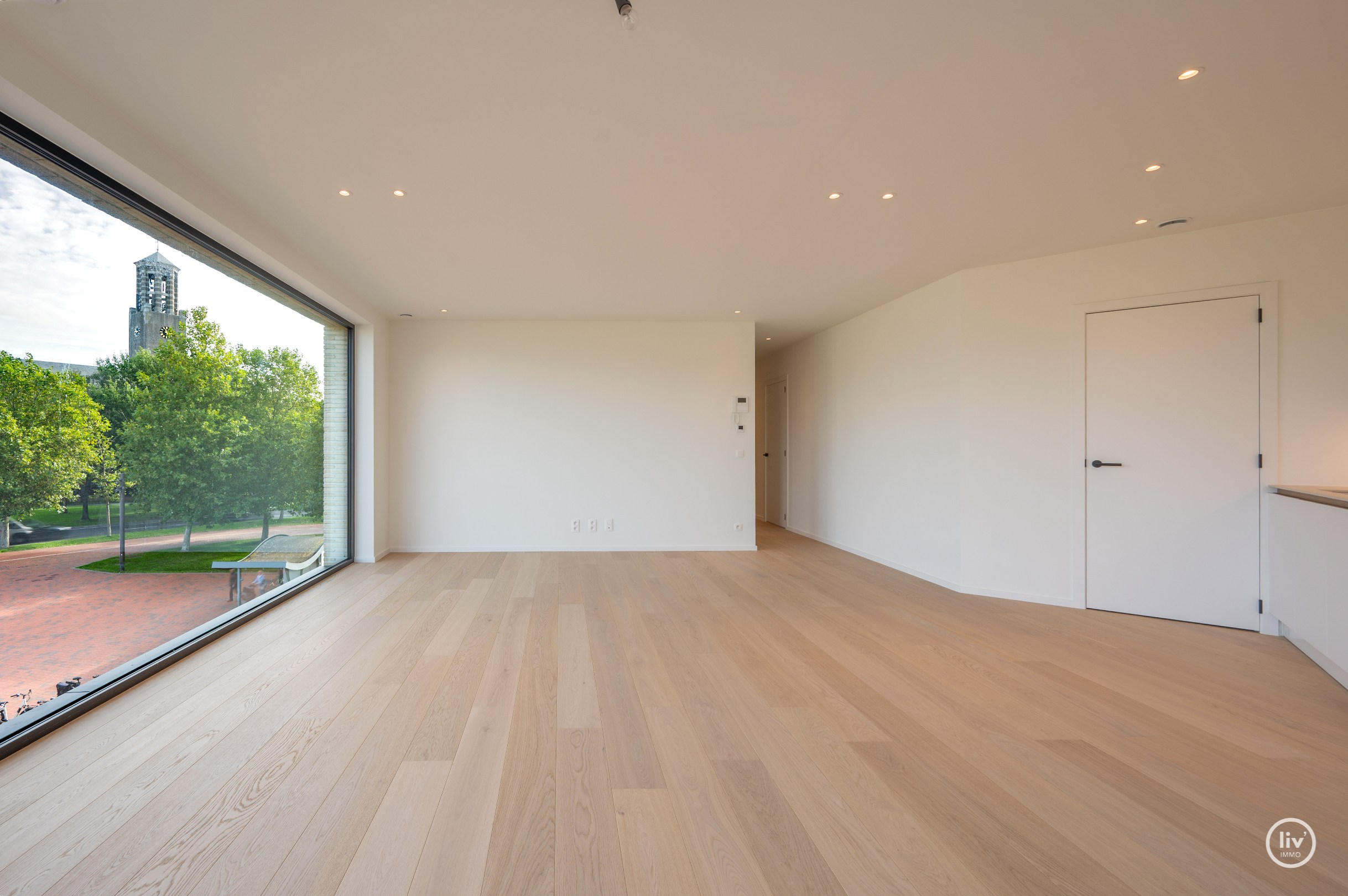 Nouvel appartement avec vue dégagée au centre de Knokke. 