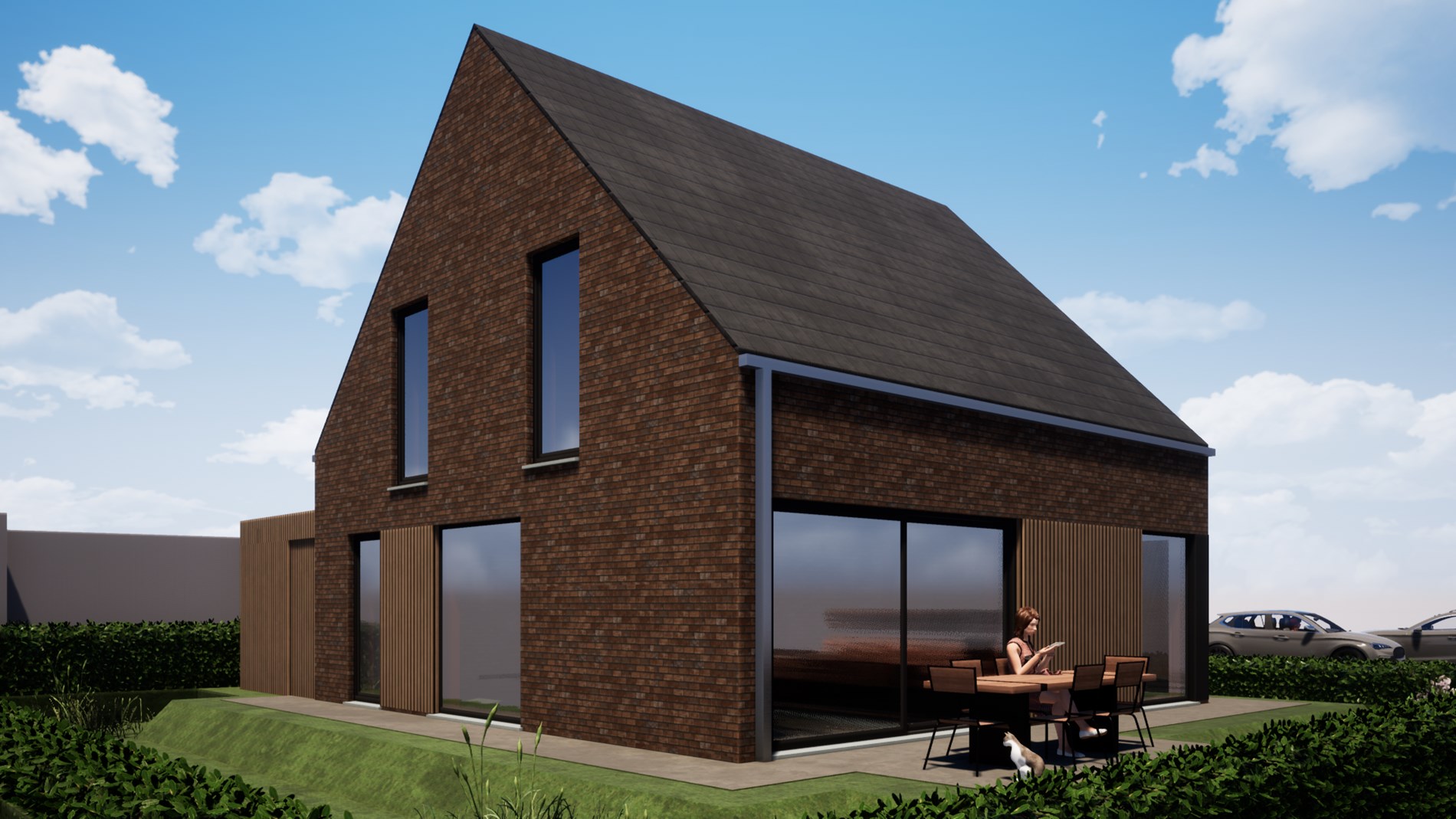 Moderne nieuwbouwvilla nabij centrum Oudenburg 