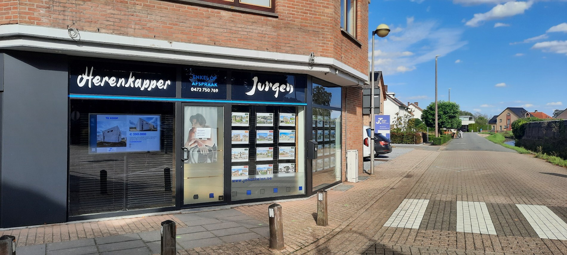Handelspand in het centrum van Neeroeteren, diverse mogelijkheden. 