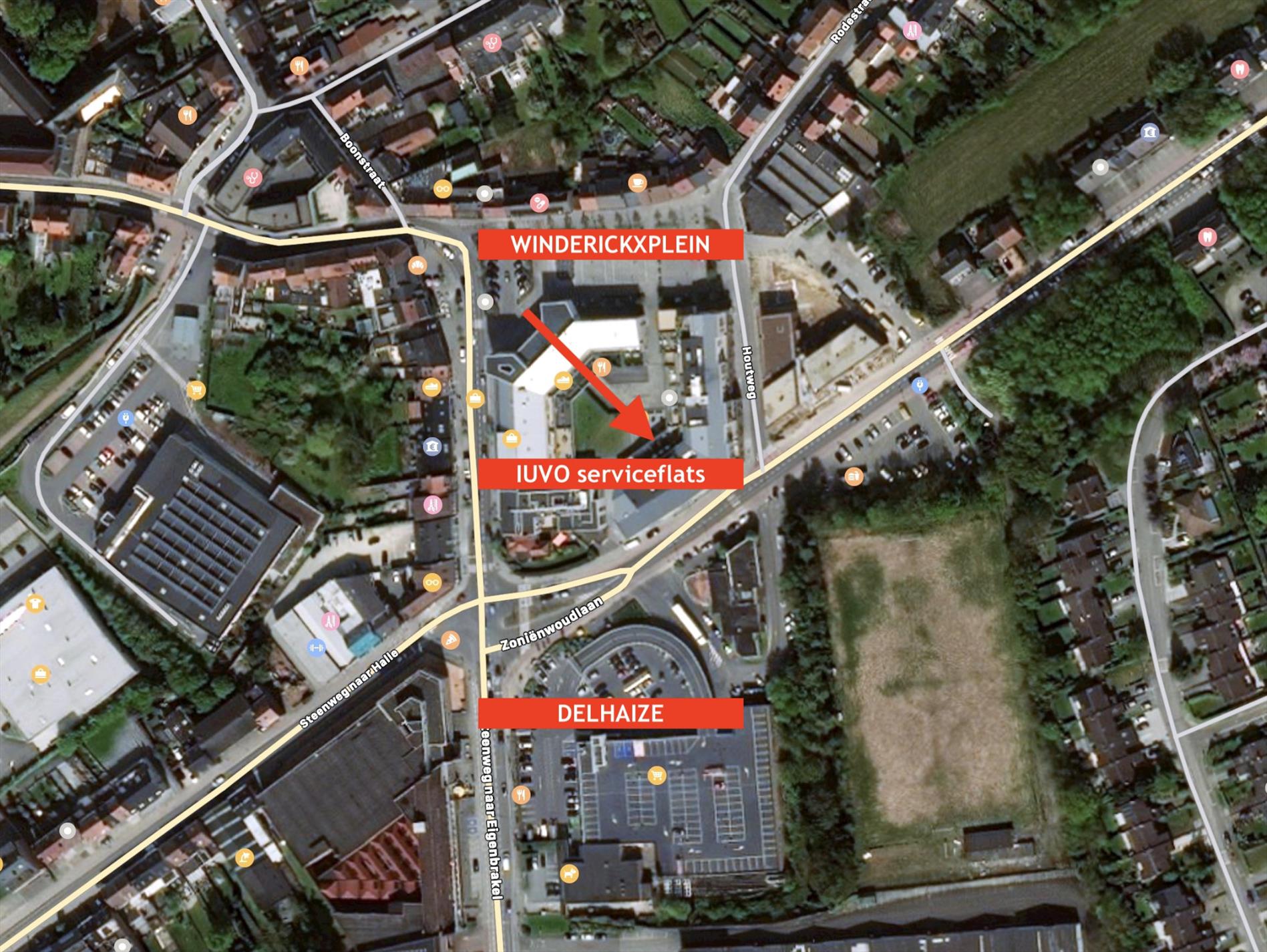 Moderne serviceflat met terras centrum ALSEMBERG - BEERSEL 