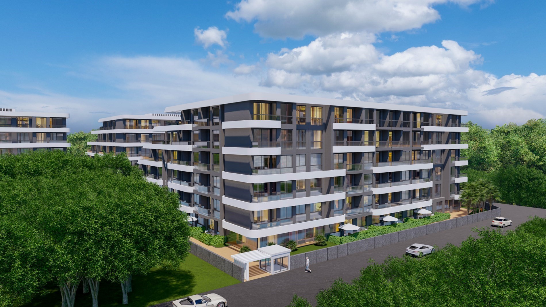 1-slaapkamerappartement met groot terras 