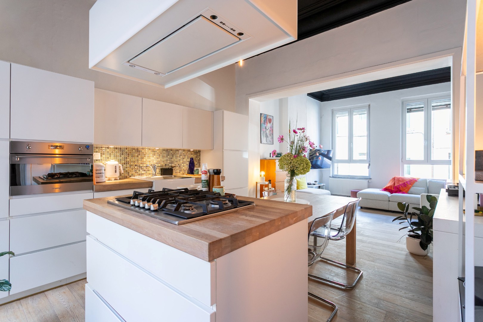 Karaktervolle woning met 3 slpk en terras te centrum Halle 