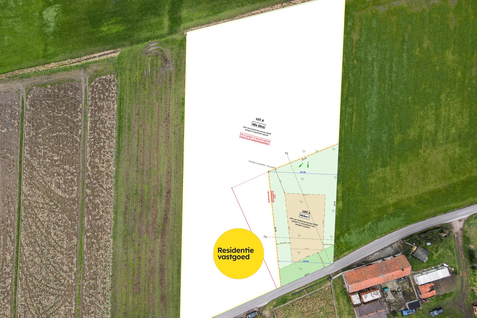 Uniek perceel bouwgrond met landelijk verzicht 