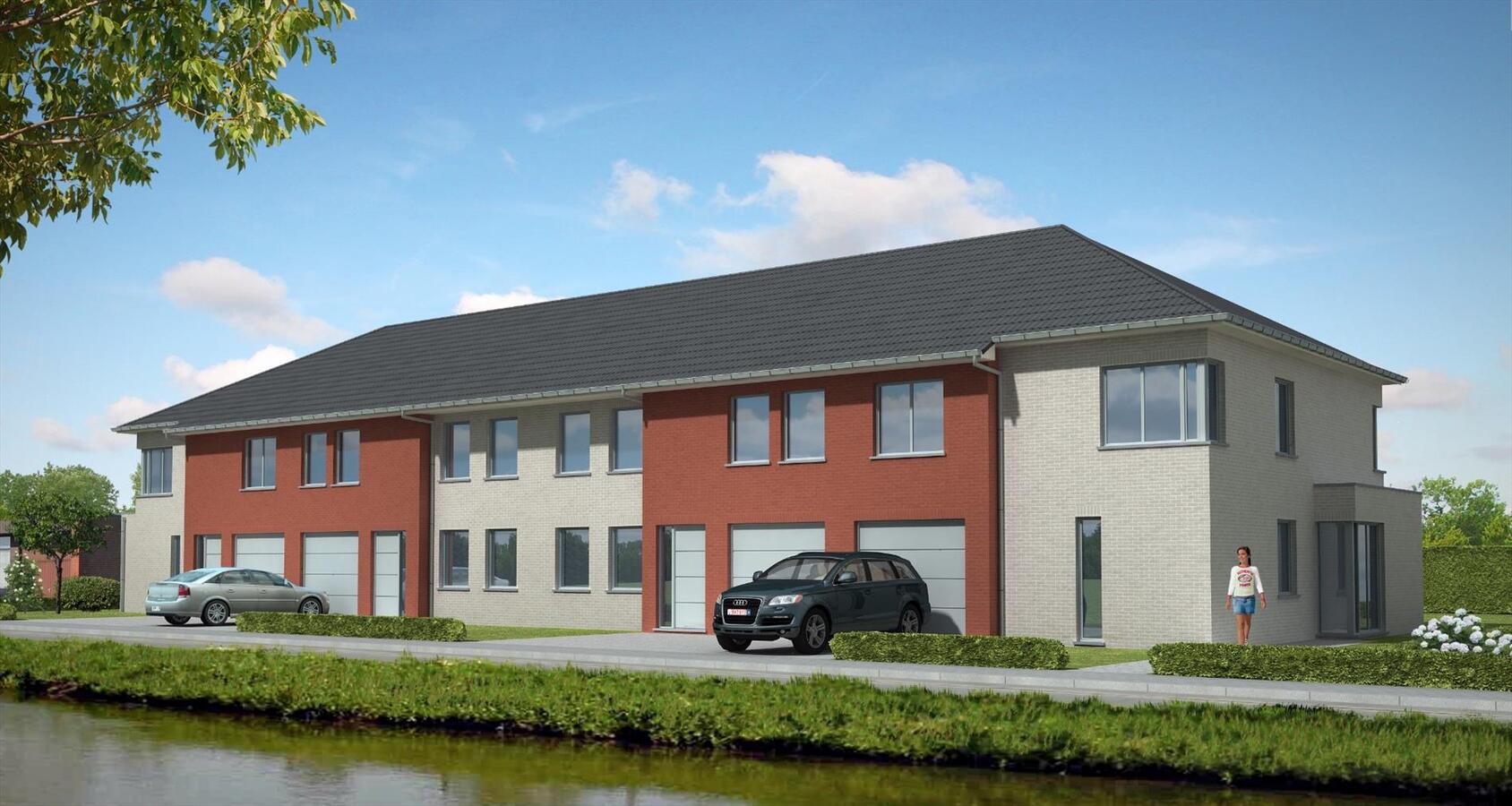 MODERNE HALF OPEN BEBOUWING IN NIEUWE VERKAVELING TE BREDENE 