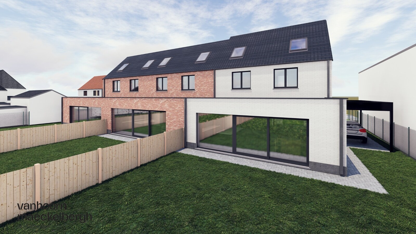 Prachtig afgewerkte nieuwbouwwoningen (BEN) te Koekelare (De Mokker) 