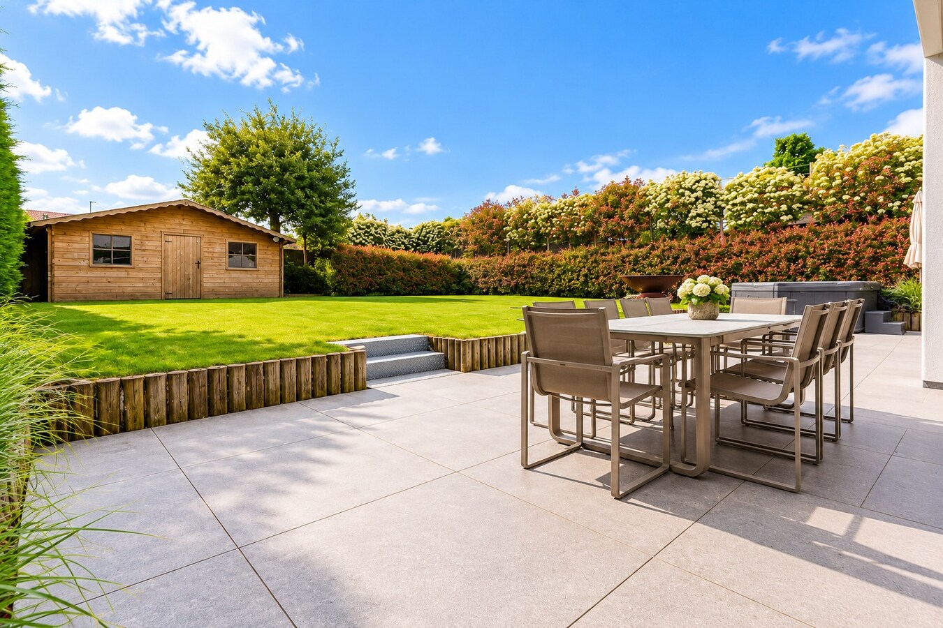 Maison moderne (surface habitable de 486m²), double garage et jardin, en plein centre-ville ! COUP DE COEUR ! 