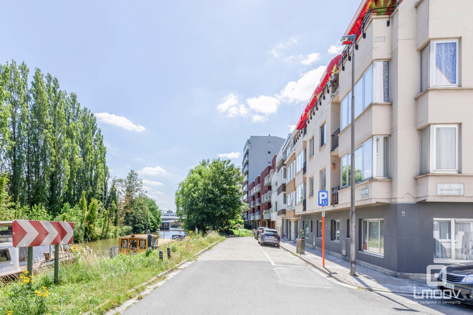 Appartement met 2 slaapkamers, optie garage en zicht op het water in Gent 