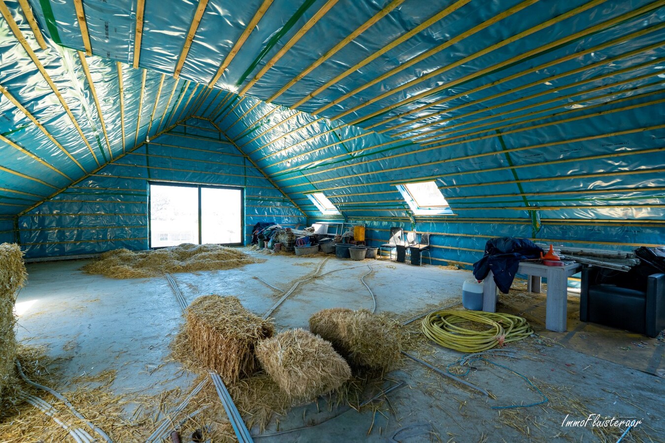 Goed gelegen langgevelhoeve met paardenstallen op ca. 3,5 ha. 