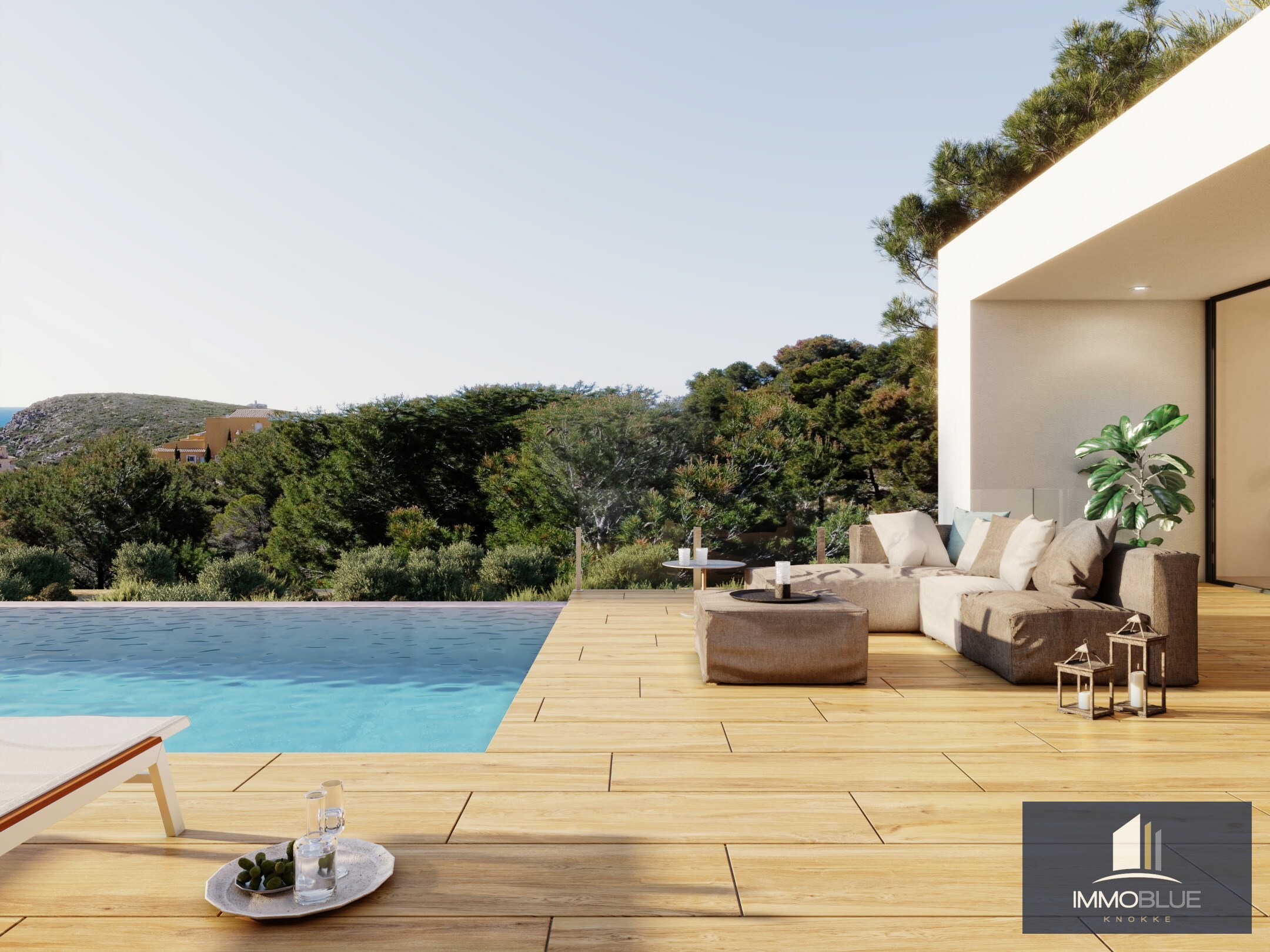 Villa élégante avec vue sur la mer 