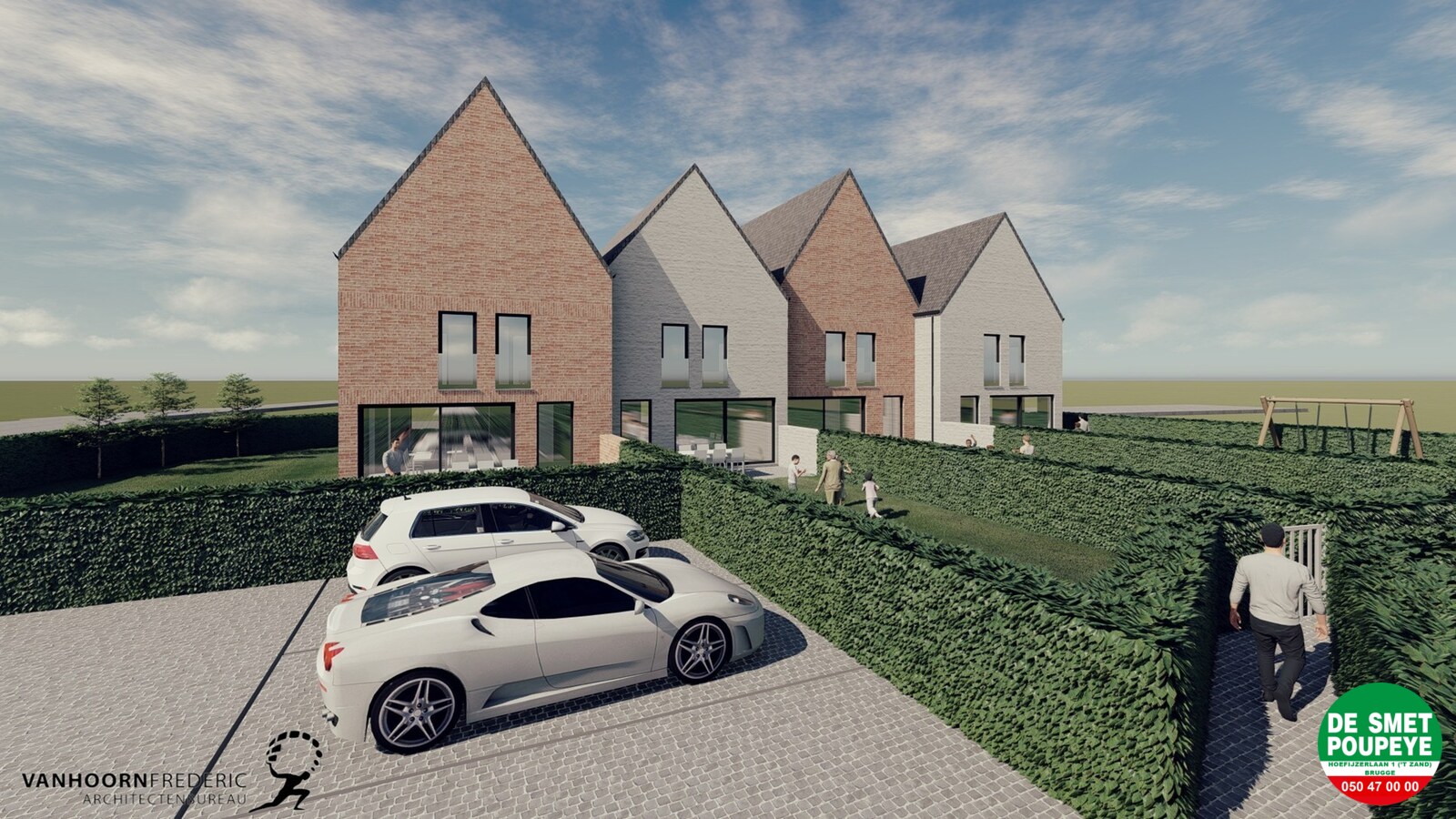 Rijwoning met tuin met uitweg 
