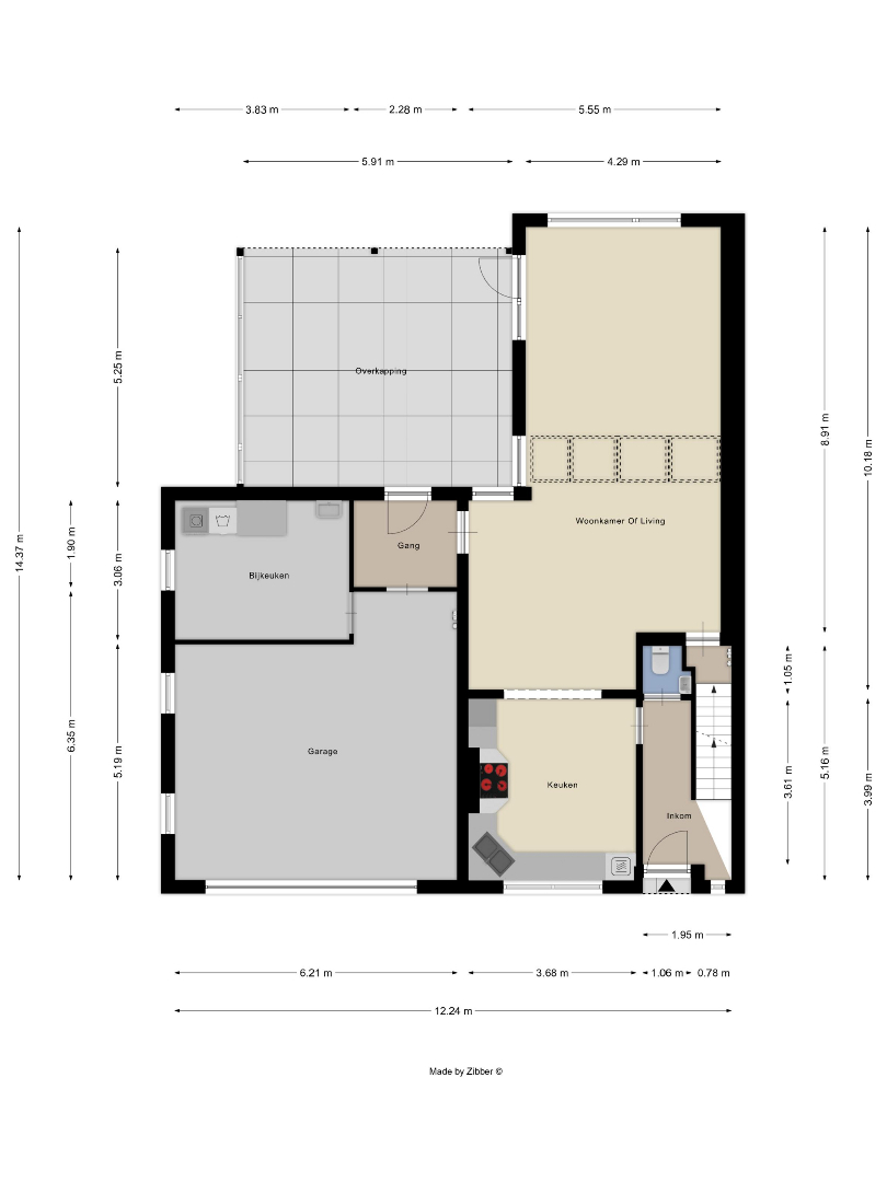 Halfopen bebouwing met 4 slaapkamers en bureau, ruime garage, kelder en zolder in Holsbeek! - EPC 161 kWh/m² - bewoonbare opp. 288 m² 