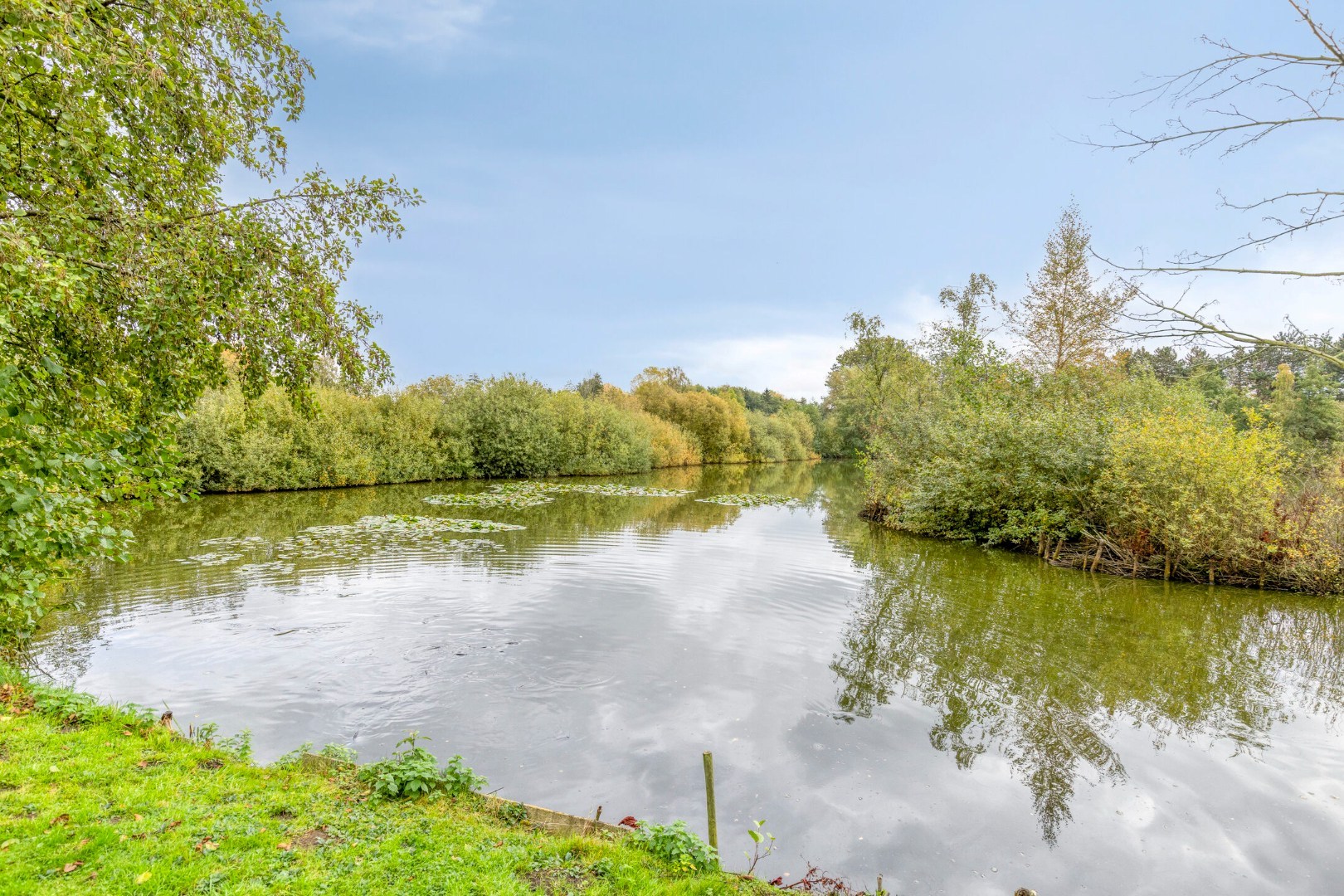Uniek perceel van 2 ha. en 34 are met 3 prachtige vijvers 