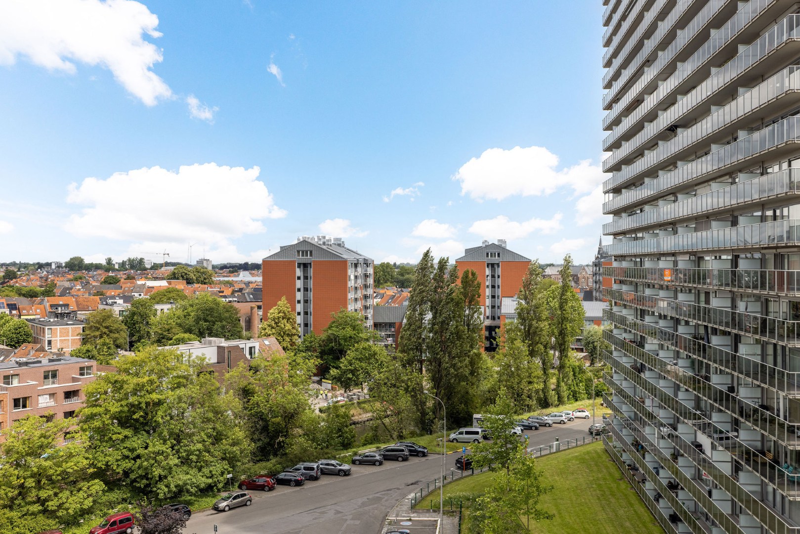 Appartement op de 8ste verdieping met panoramische zichten over Gent 