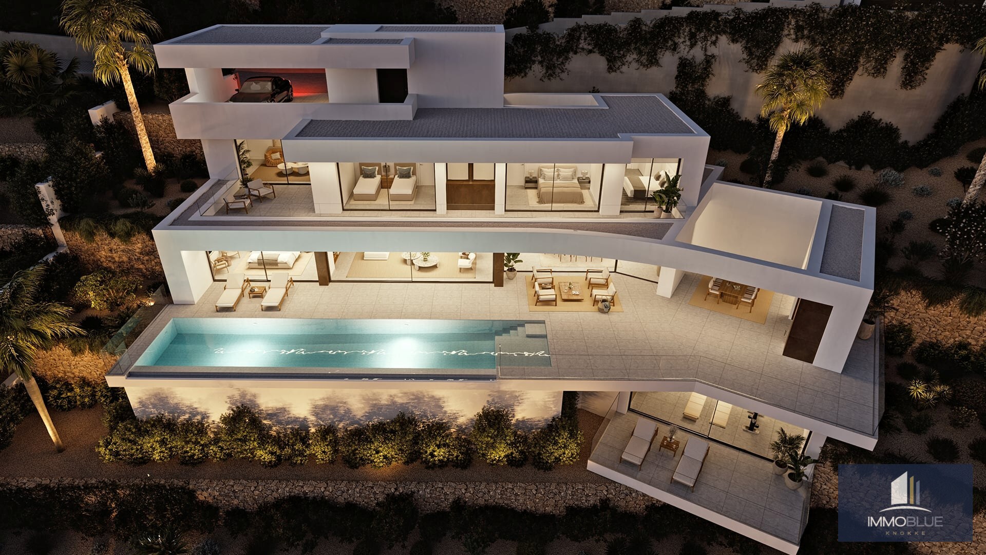 Moderne villa met panoramisch uitzicht op de Middellandse Zee 