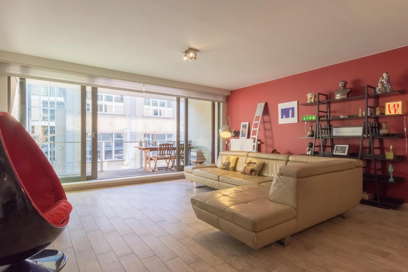 Lichtrijke leefruimte van 44 vierkante meter