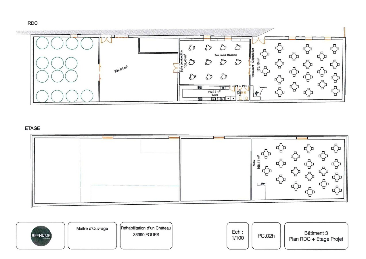 Chateau Les Chaumes - nabij Bordeaux (Frankrijk), Wijndomein met Restaurant en Hotel. 23 ha. 